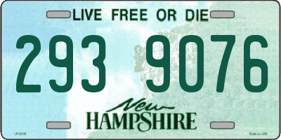 NH license plate 2939076