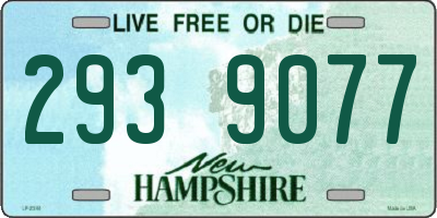 NH license plate 2939077
