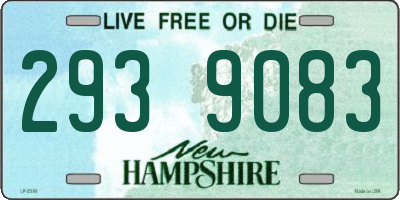 NH license plate 2939083