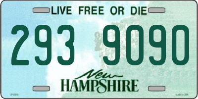 NH license plate 2939090