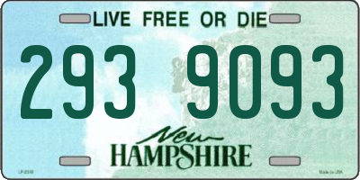 NH license plate 2939093