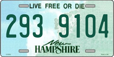 NH license plate 2939104