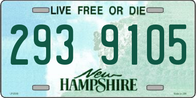 NH license plate 2939105