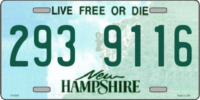 NH license plate 2939116