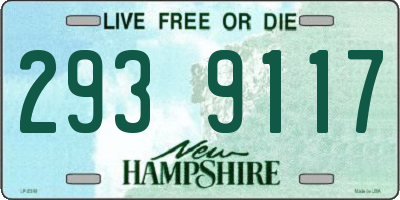 NH license plate 2939117