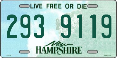 NH license plate 2939119