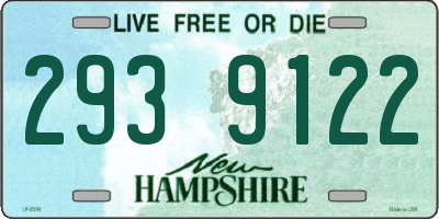 NH license plate 2939122