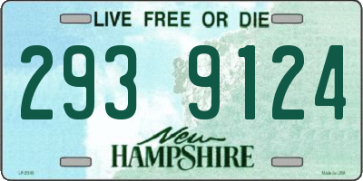 NH license plate 2939124