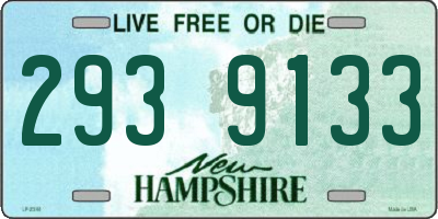 NH license plate 2939133