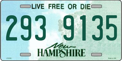 NH license plate 2939135