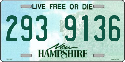 NH license plate 2939136