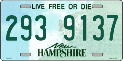 NH license plate 2939137