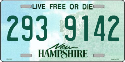 NH license plate 2939142