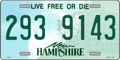 NH license plate 2939143