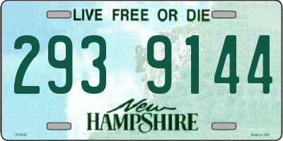 NH license plate 2939144