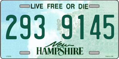 NH license plate 2939145