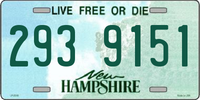 NH license plate 2939151