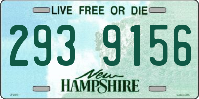 NH license plate 2939156