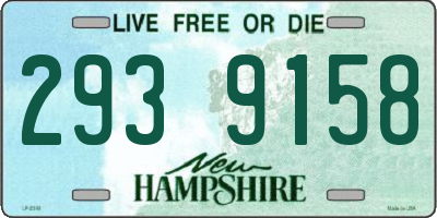 NH license plate 2939158