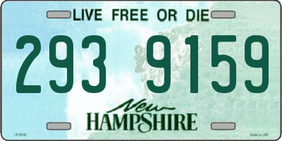 NH license plate 2939159