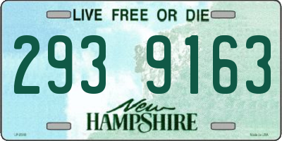 NH license plate 2939163