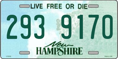 NH license plate 2939170