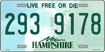 NH license plate 2939178