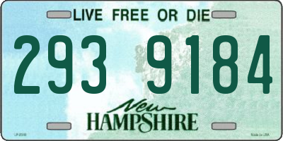 NH license plate 2939184