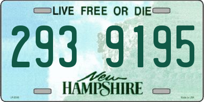NH license plate 2939195