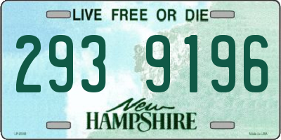 NH license plate 2939196