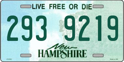NH license plate 2939219