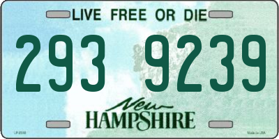 NH license plate 2939239