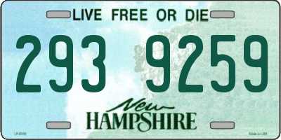 NH license plate 2939259