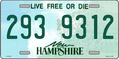 NH license plate 2939312