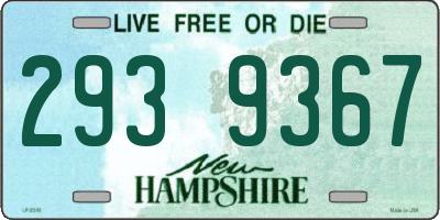 NH license plate 2939367
