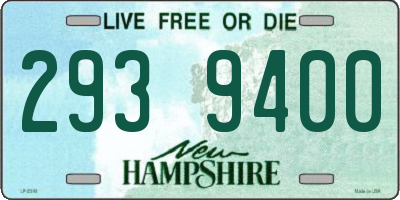 NH license plate 2939400