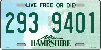NH license plate 2939401