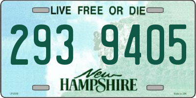 NH license plate 2939405