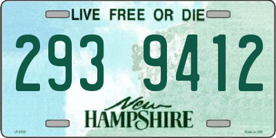 NH license plate 2939412