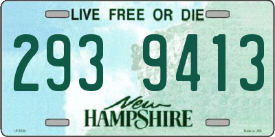 NH license plate 2939413
