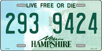 NH license plate 2939424