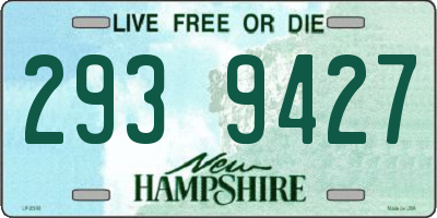NH license plate 2939427