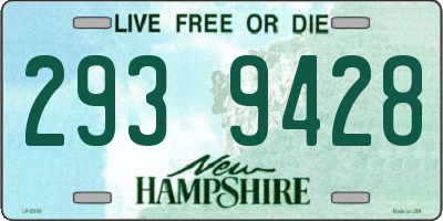 NH license plate 2939428