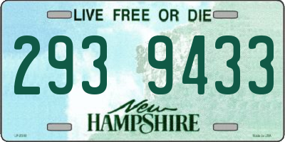 NH license plate 2939433