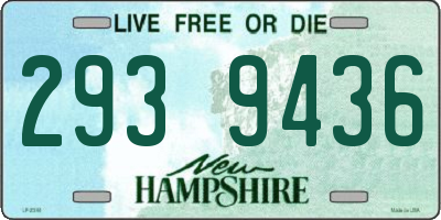 NH license plate 2939436