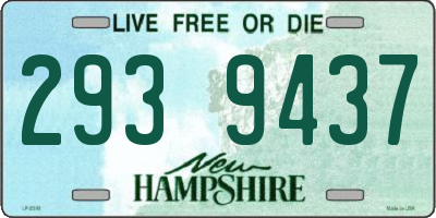 NH license plate 2939437
