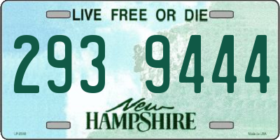 NH license plate 2939444