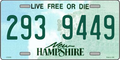 NH license plate 2939449
