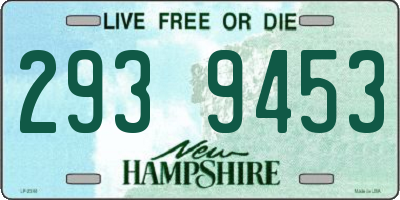 NH license plate 2939453