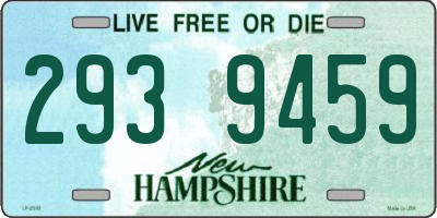 NH license plate 2939459